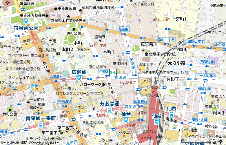 広瀬コンタクトレンズ付近の地図